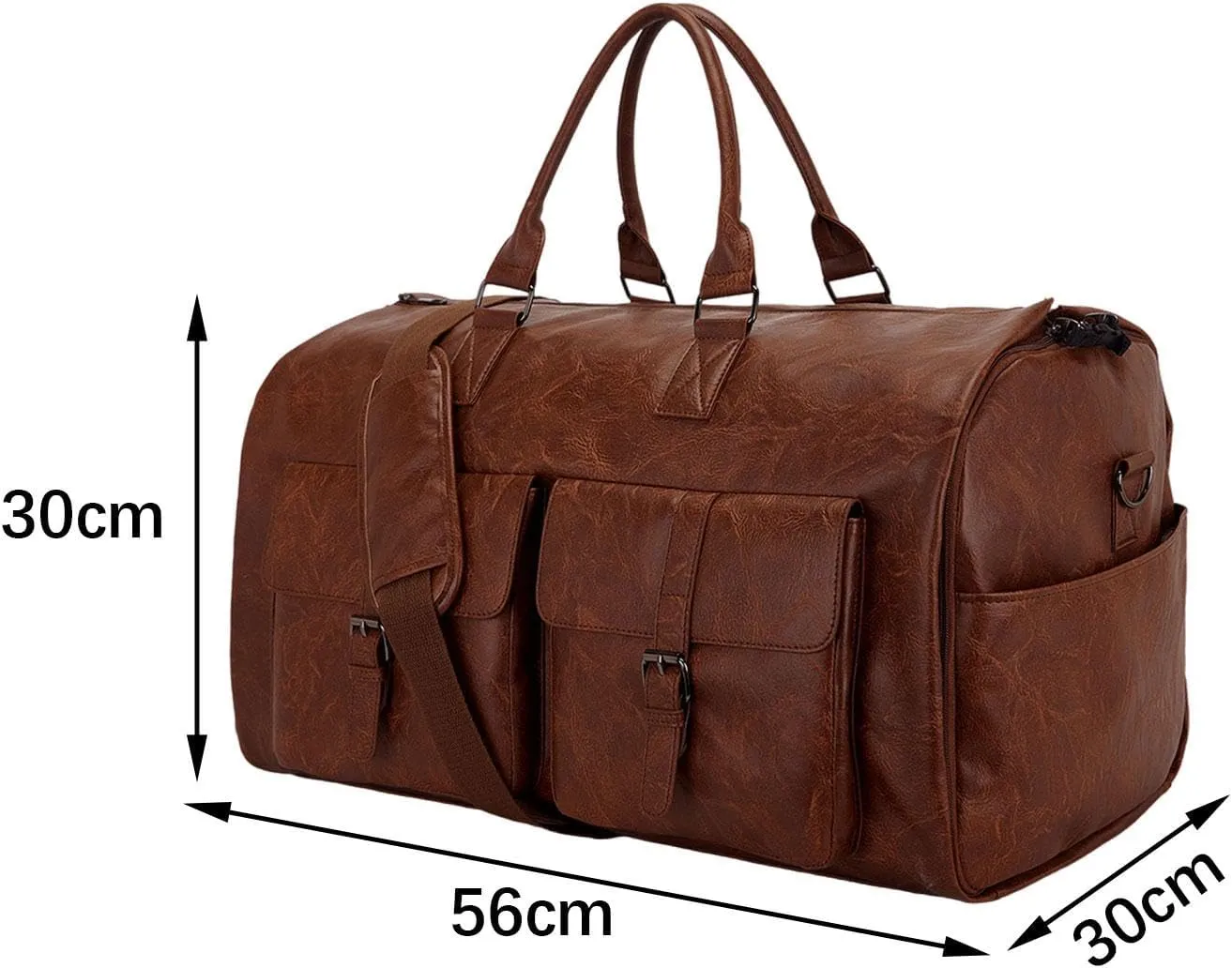 Travel Duffel Bag with Adjustable Strap for Garments