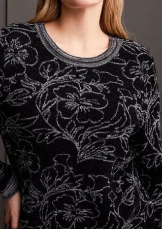 Tribal Long Sleeve Scoop Neck Sweater-50% OFF