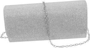VALICLUD Evening Bag Clutch Purse for Women Black Evening Handbag Sparkling Prom Party Bag