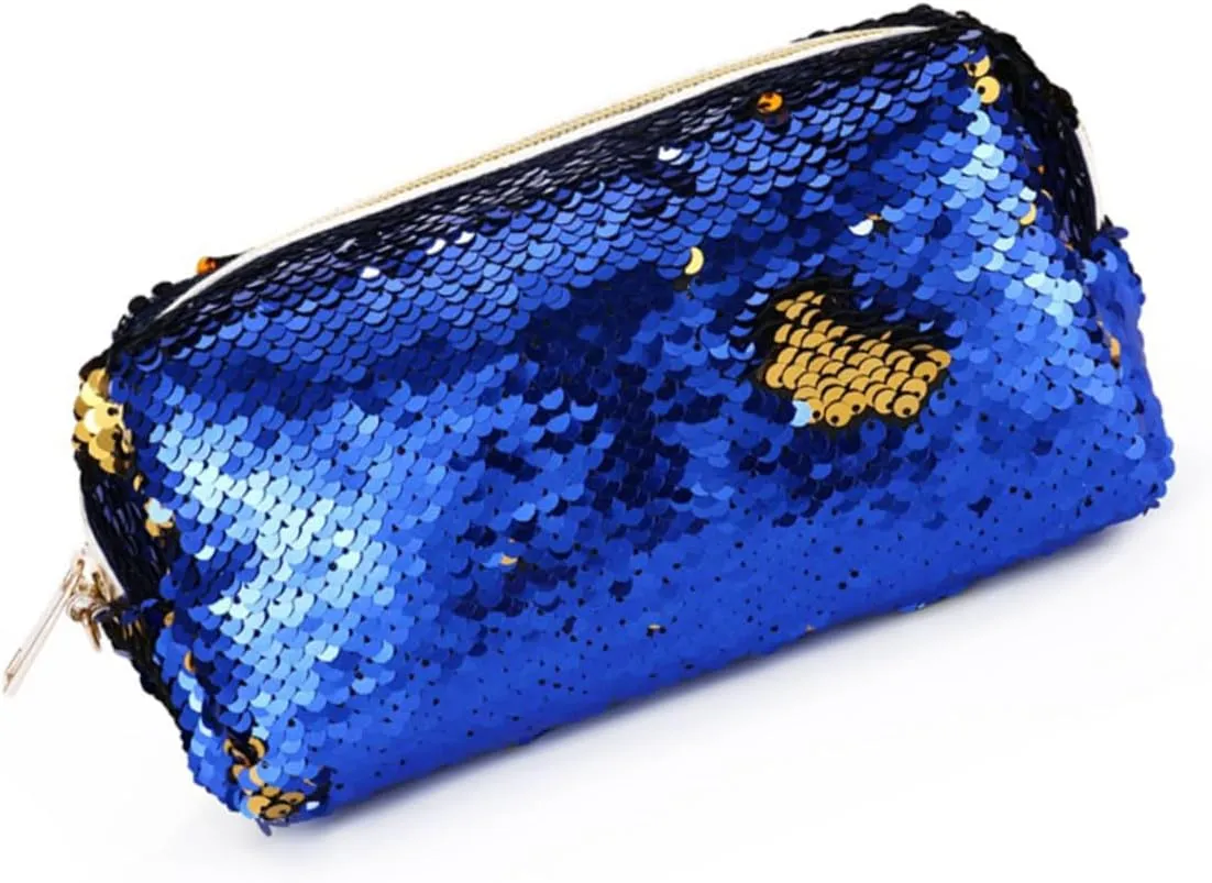 VALICLUD Sequin Evening Bag Women's Clutch Purse Fashionable Zipper Large Capacity for Daily Use Party Elegant Look