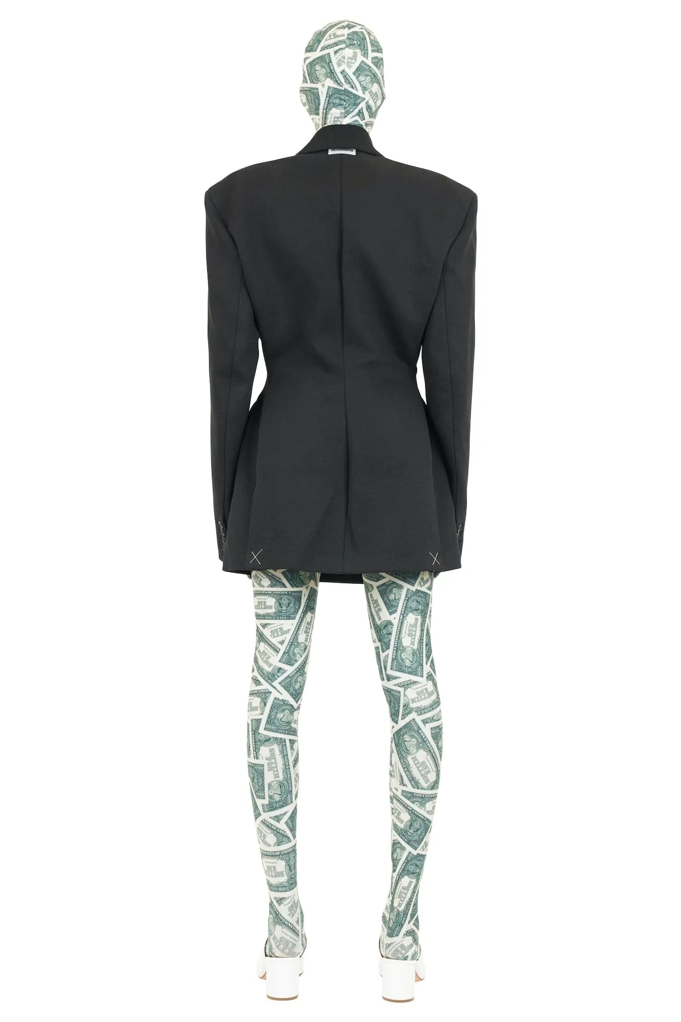 Vetements Hourglass Molton Tailored Jacket in Black