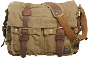 Vintage Satchel Messenger Bag Soft Canvas Casual Crossbody Shoulder Bags