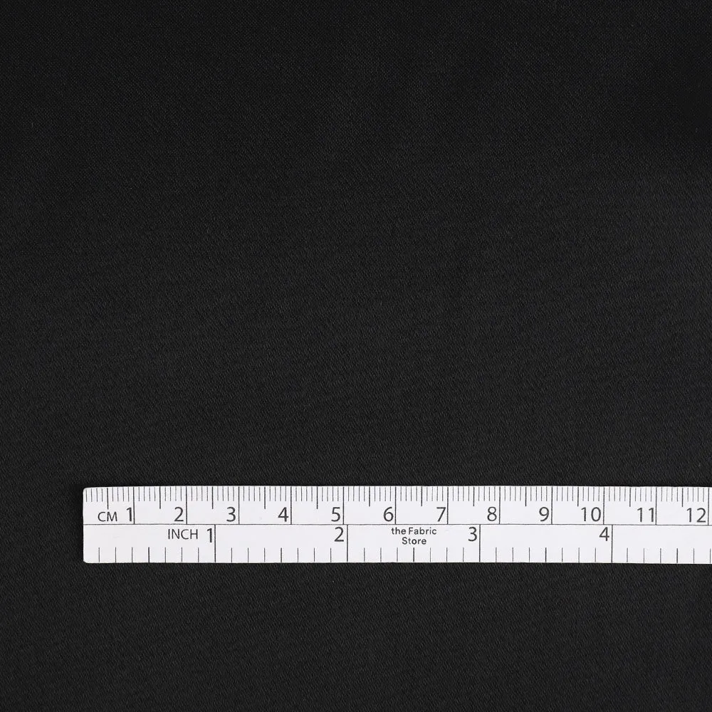 Viscose Twill Satin - Black