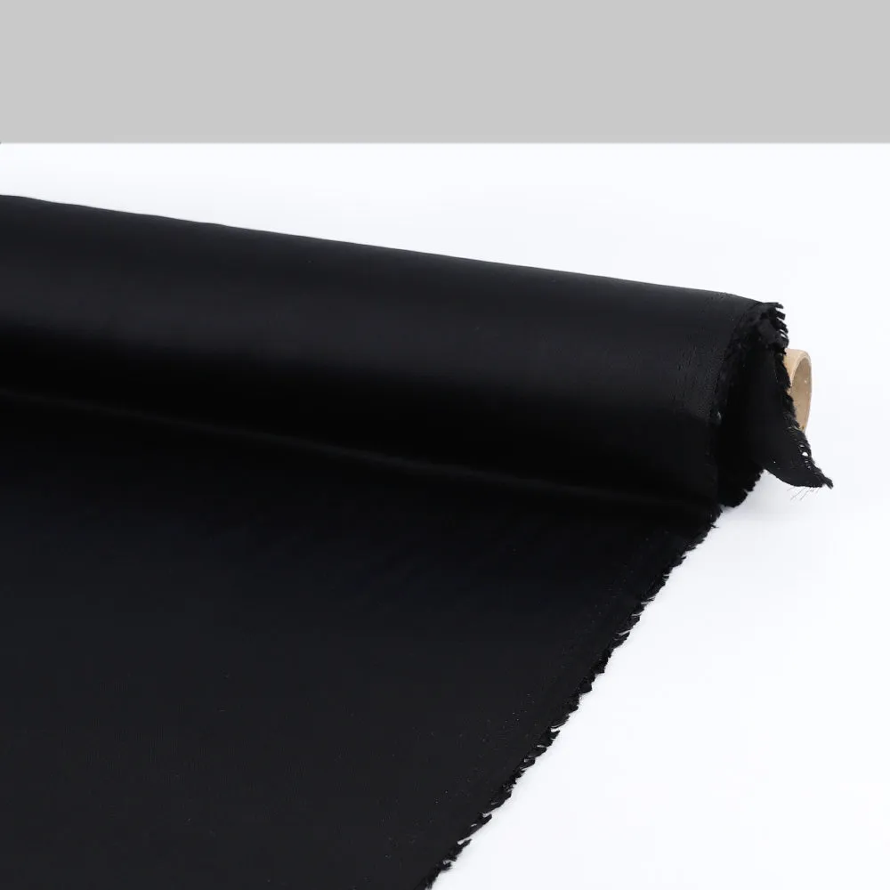 Viscose Twill Satin - Black