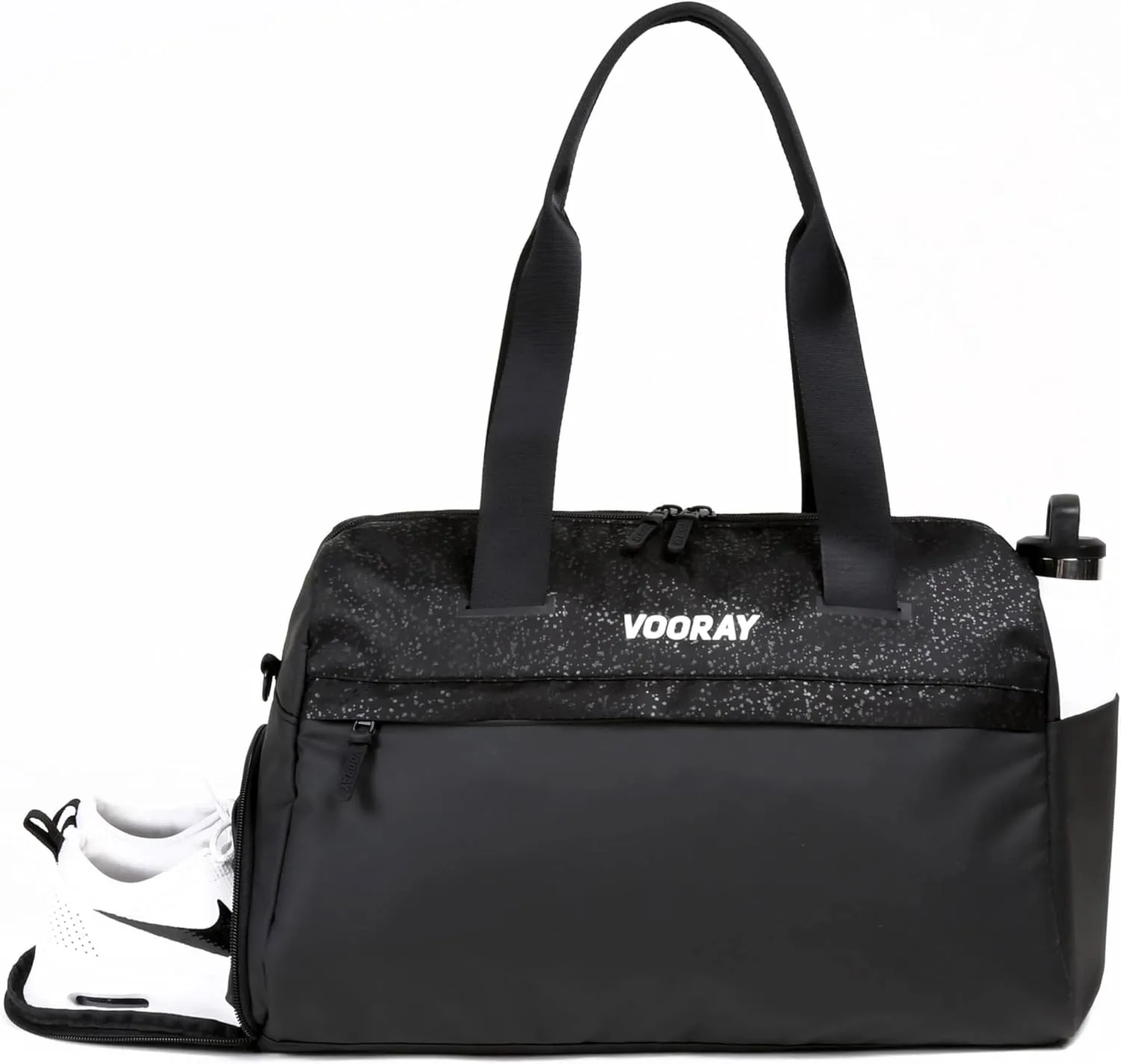 Vooray 25L Trainer Duffel Bag  Lightweight Travel Duffel for Women and Men with Shoe Pocket, Workout Bag, Weekender for Overnight, Football, Traveling, or Hospital Use