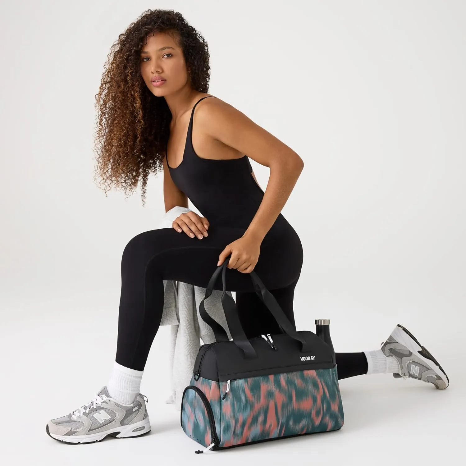 Vooray 25L Trainer Duffel Bag  Lightweight Travel Duffel for Women and Men with Shoe Pocket, Workout Bag, Weekender for Overnight, Football, Traveling, or Hospital Use