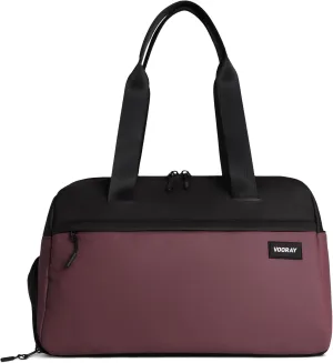 Vooray 25L Trainer Duffel Bag Rose  Lightweight Travel Duffel for Women and Men with Shoe Pocket, Workout Bag, Weekender for Overnight, Football, Traveling, or Hospital Use