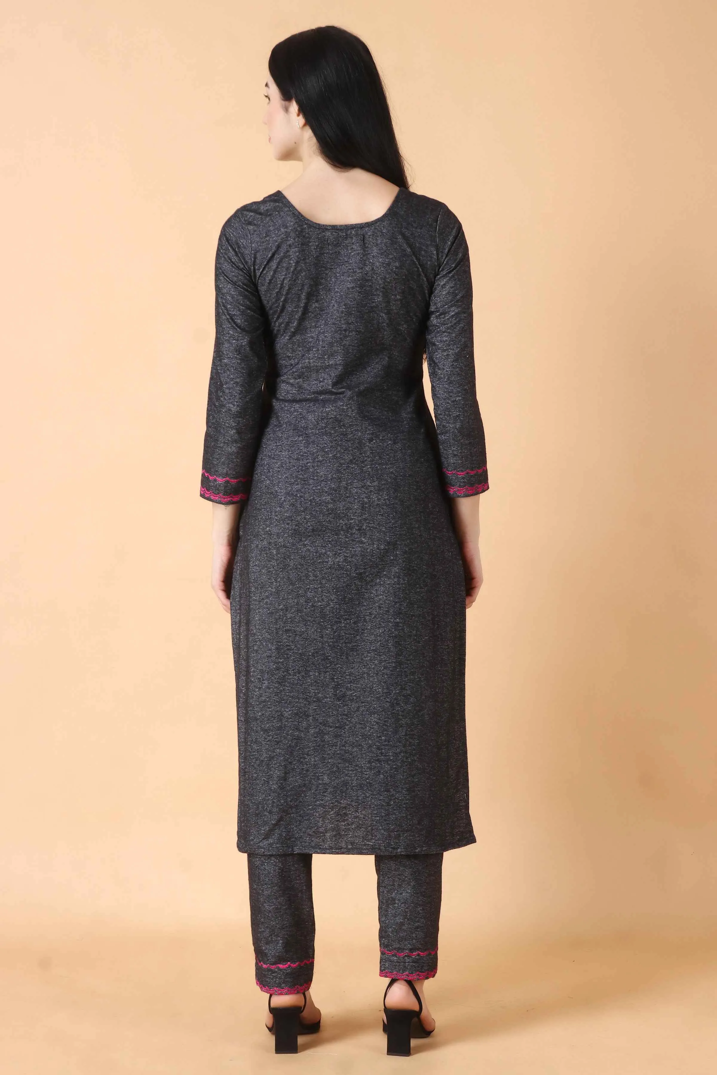 Warm Grey Kurta Set