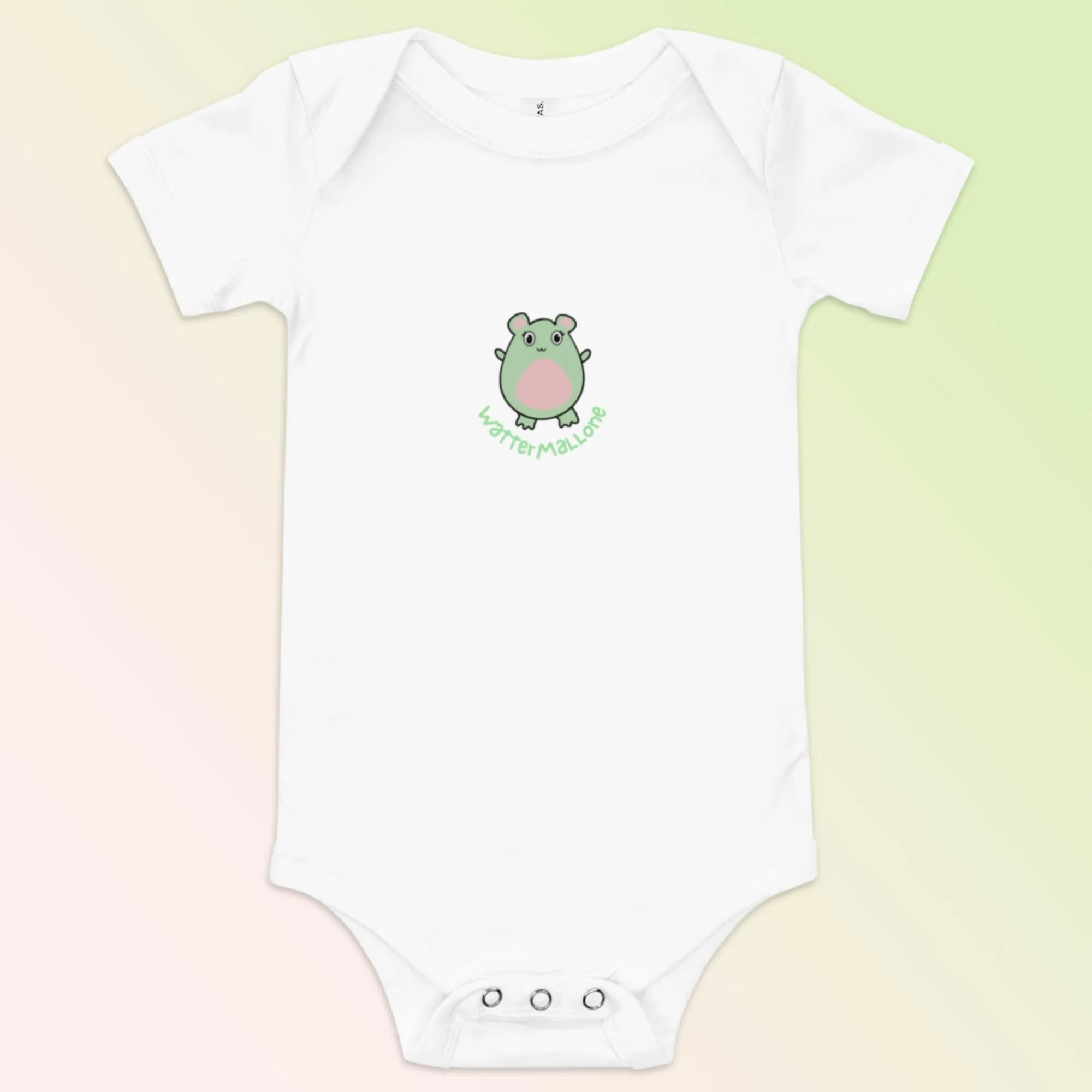 WaTTerMaLLone Green Baby Short Sleeve One Piece