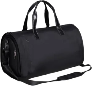 Weekend Duffel Bag with Shoe Compartment for Men Large Capacity Travel Handbag, Brown Polyester