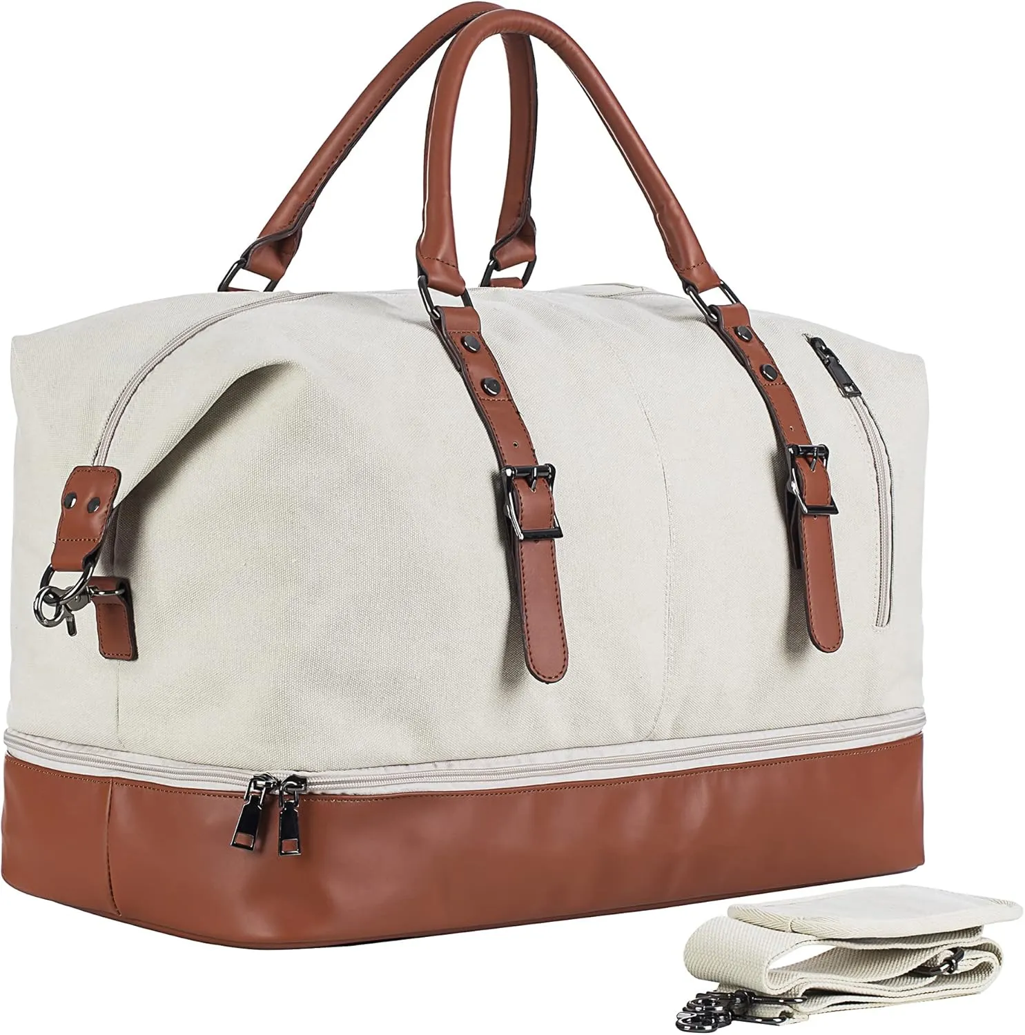 Weekender Overnight Bag Carry On Bag Travel Bag with Shoe Pouch