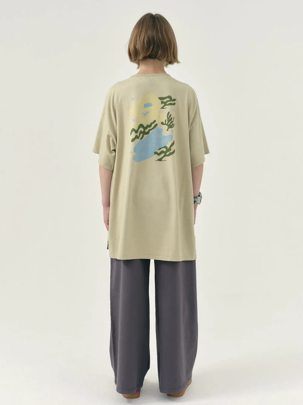 Wide Plum Kitten Pants