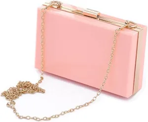 Women Evening Clutch Chain Bag Transparent Acrylic Shoulder Bags Purse