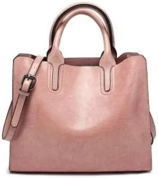Women Handbags Shoulder Bags, Satchel Tote Bag, Leather Tote Bag Women Handbag Designer Shoulder Bags Fashion Ladies Crossbody Bag Large (Color : Pink, Size : 32x11x27cm)