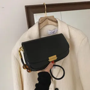 Women Handbags Shoulder Bags, Satchel Tote Bag, PU Leather Fashion Handbags Women Designer Messenger Female Soft Leather Armpit Bag Ladies Party Small Shoulder Bags (Color : Black)