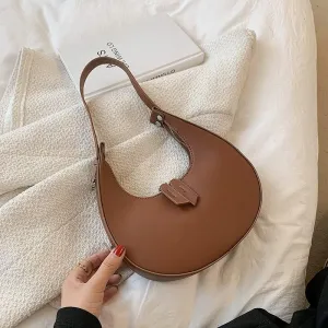 Women Handbags Shoulder Bags, Satchel Tote Bag, Trendy Solid Color Half-moon Shoulder Bags for Women Fashion Armpit Handbag PU Leather Crossbody Bag Advanced Hand Tote