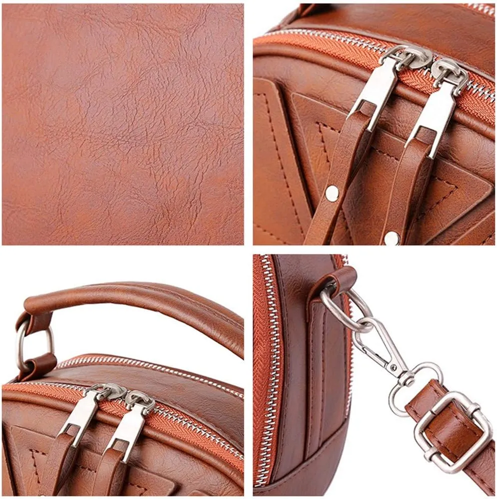 Women Small Purse PU Leather Shoulder Bags Vintage Satchel
