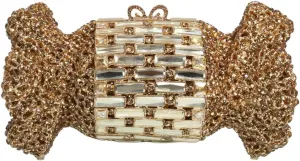 Women Sparkly Candy Shape Rhinetone Clutch Sweet Diamond Evening Bag Crystal Party Purse Handbag for Cocktail Prom