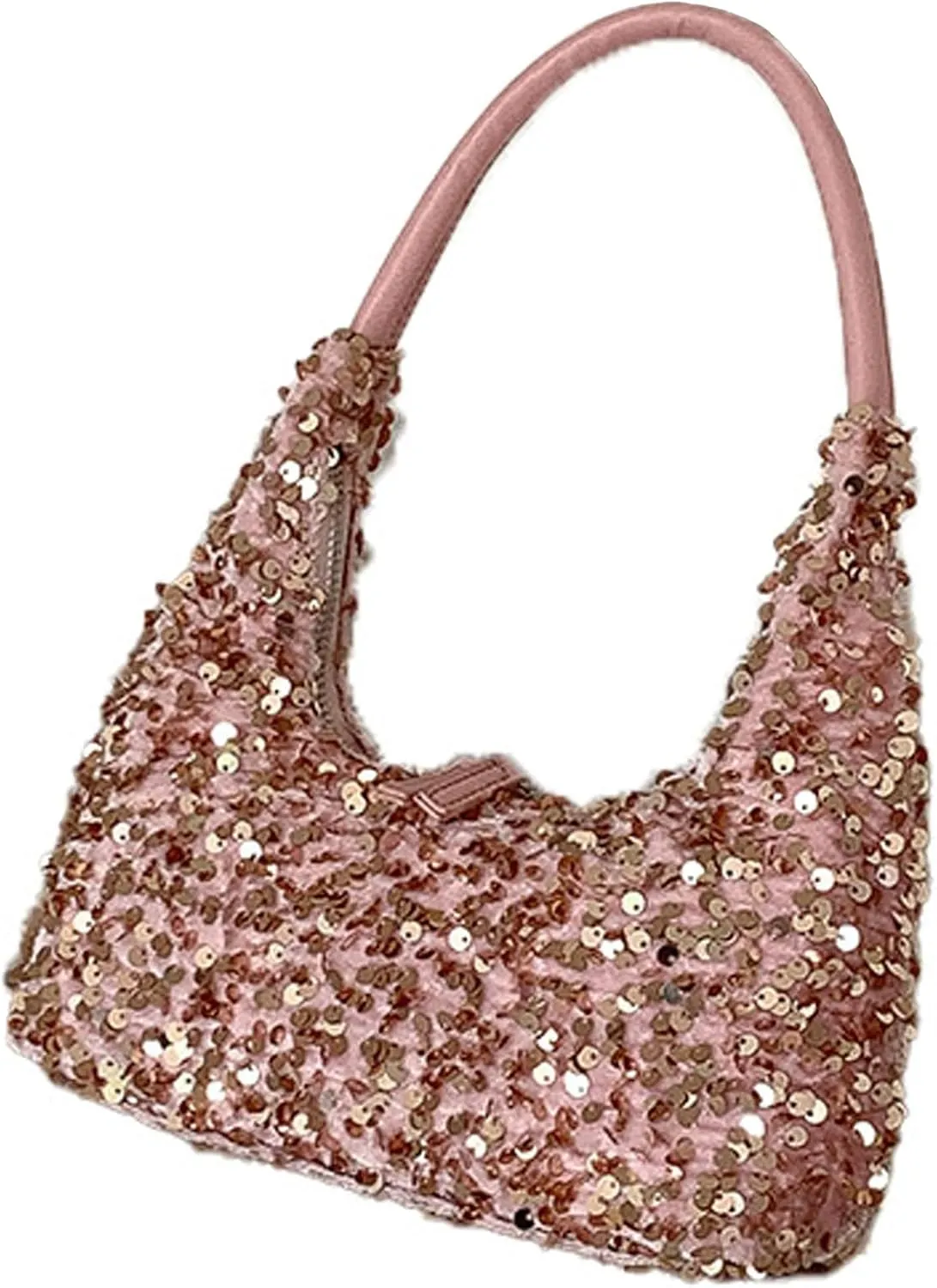 Women's Sequin Glitter Handbags Fashion Sparkly Evening Jean Clutch Purse for Formal/Party/Wedding/Prom/Club (Red)