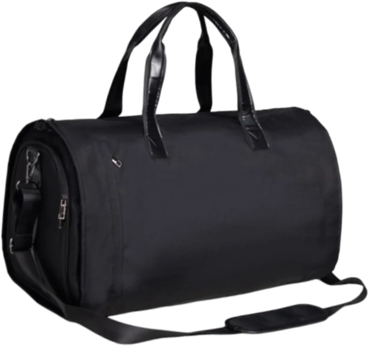 Yiju Garment Duffel Bag Strap for Men Women Multipurpose Shoulder Handbag Large Portable Overnight Men's Garment Bag, Brown Polyester