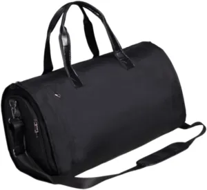 Yiju Garment Duffel Bag Strap for Men Women Multipurpose Shoulder Handbag Large Portable Overnight Men's Garment Bag, Brown Polyester